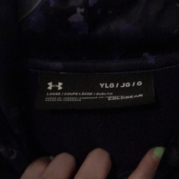 Girls purple under armor hoodie - Picture 2 of 5